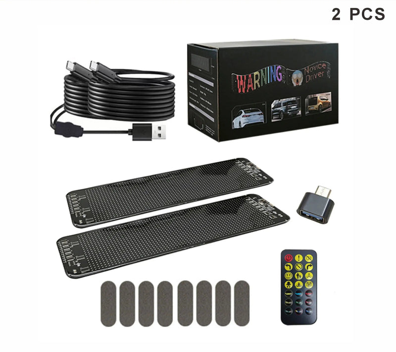Kit 2 PCS - Painel de LED inteligente com lista de programas.📲