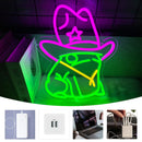 Neon com signos de animais - Luz noturna de LED.