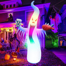 Luminous Inflatable Ghost Halloween Decoration Remote Control Flashing Ghost Horror Outdoor Courtyard Haunted House Party Props