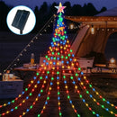 Cachoeira de Natal Decoração Moderna Movida a Energia Solar.