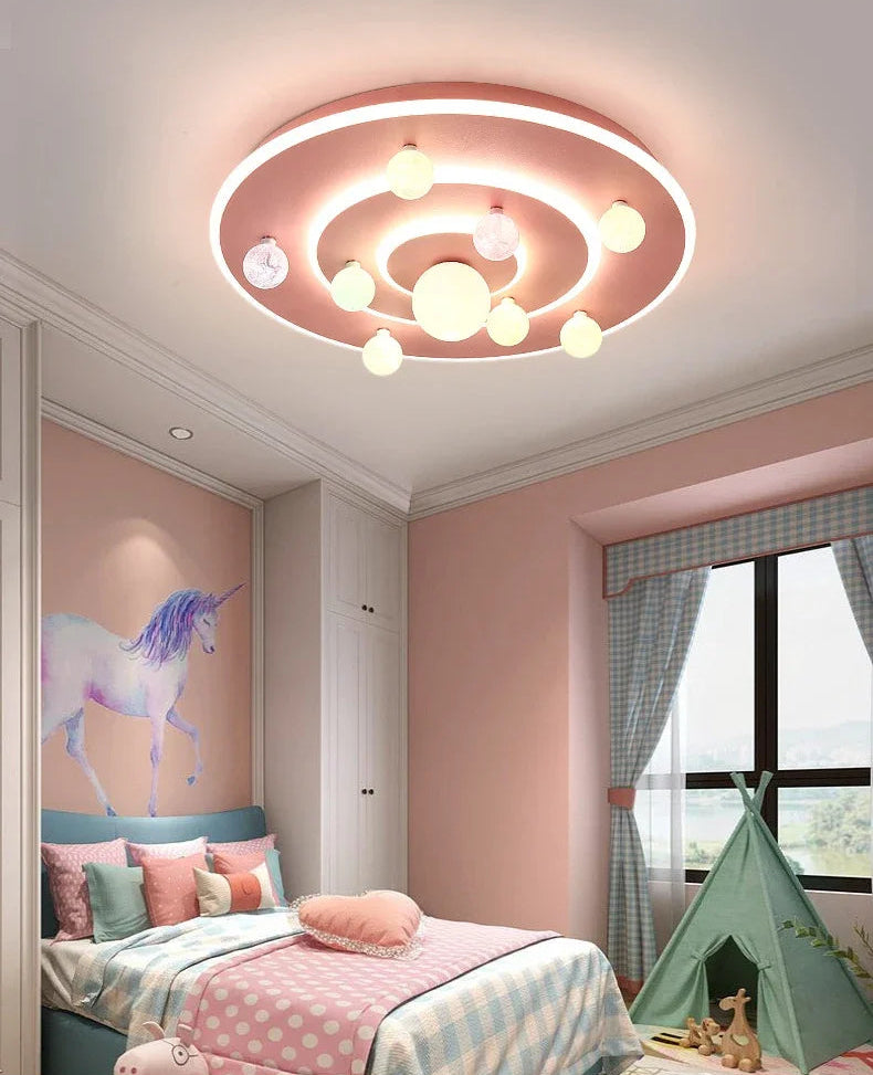 Luminária de Teto Atmosférica Peça Moderna e Aconchegante com 3 Velocidades para Quartos e Hotéis. / Peça Premium Modelo de Luxo.