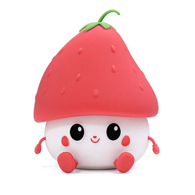🍓Moranguinho Exclusivo de Silicone - Sensível ao Toque. - Recarregável Tipo C.🔋