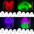 Neon com signos de animais - Luz noturna de LED.