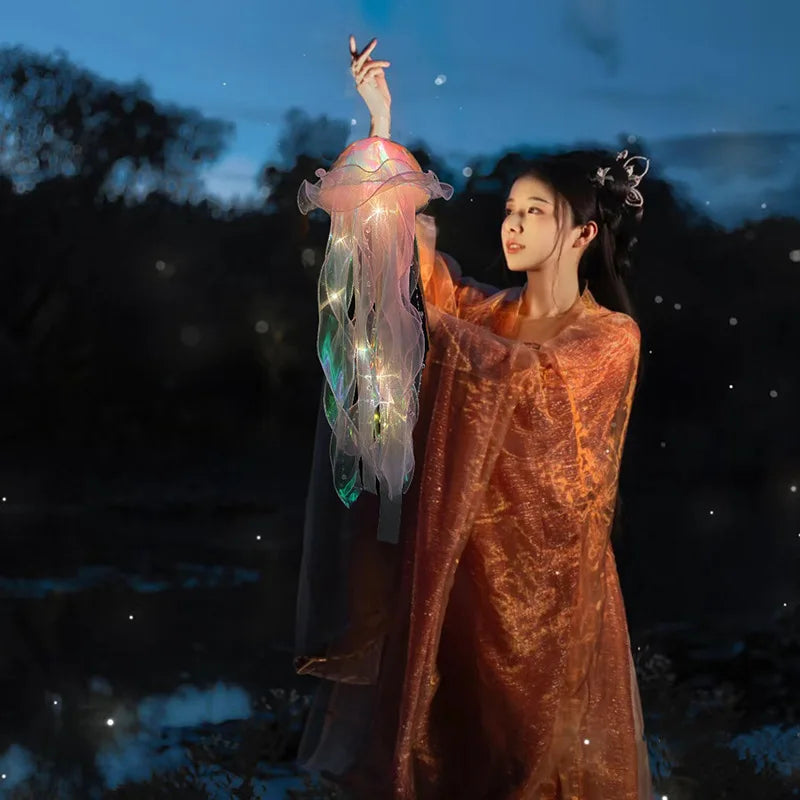 🪼 Luminária Atmosférica Água-Viva – Magia Subaquática ✨