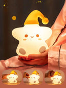 ⭐️Estrelinha de Silicone -3 Níveis de Brilho - Sensível ao Toque - Recarregável Tipo C.🔋