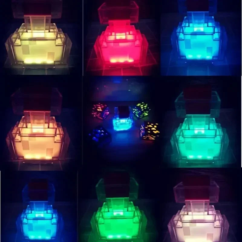 Luminárias Infantil de LED Recarregável Tipo C.🔋 - MINECRAFT ⛏💎