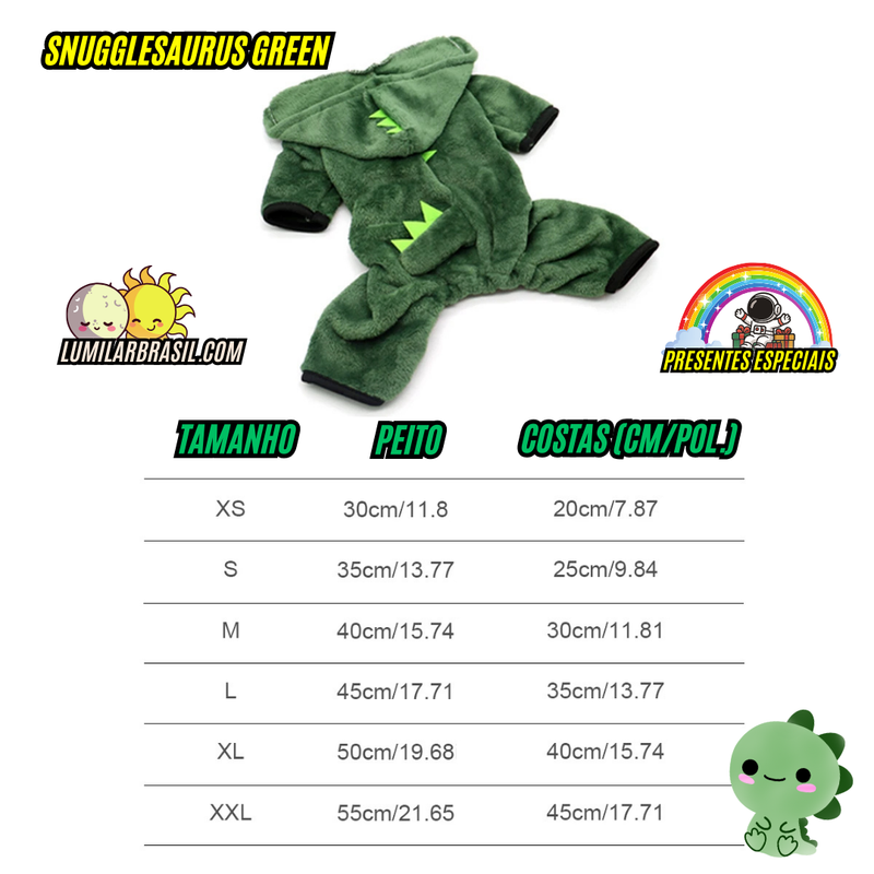 🟢Roupinha SnuggleSaurus Green🦖✨