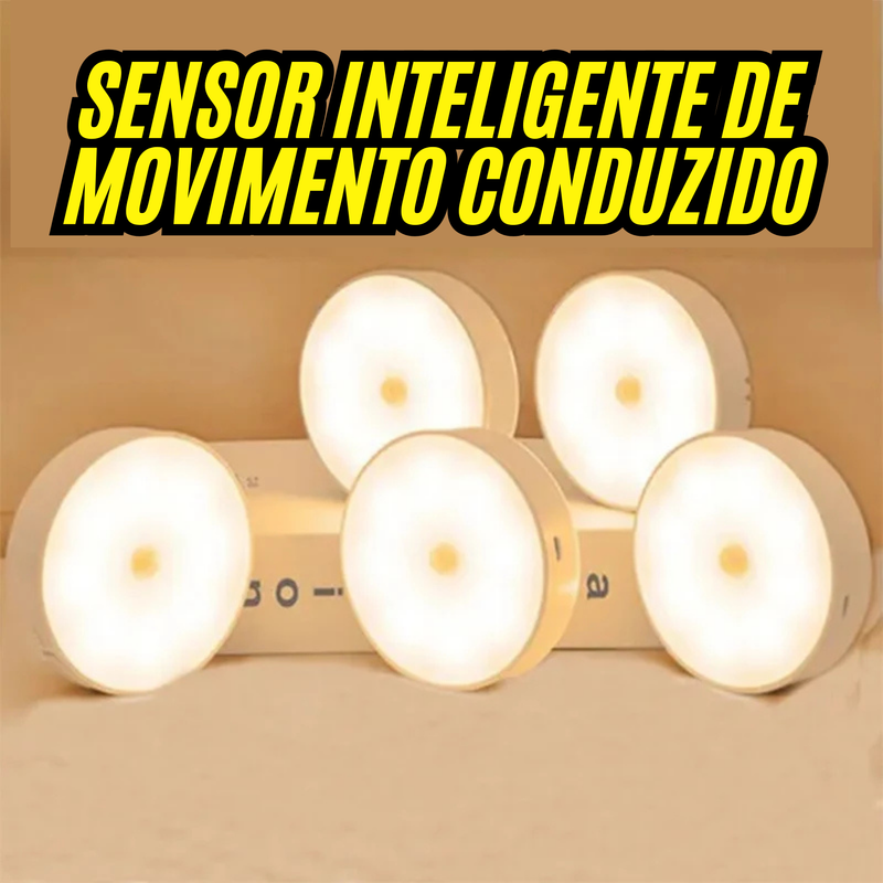 💡6 LED com Sensor de Movimento / Recarregável🔋
