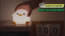 🐣Luminária de LED Patinho de Silicone - 3 Níveis de Brilho - Sensível ao Toque - Recarregável Tipo C.🔋