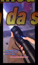 🔦Lançamento - Lanterna LED Ultra Poderosa 2025 - Alcança até 600M / Recarregável (Tipo C)🔋 - A Prova d'Agua💦 - Pode ser Usada como Carregador Portátil.🪫📱⚡️