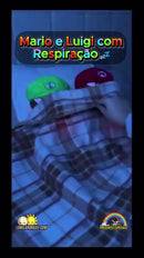🍄❤️ Mario e Luigi - Mochilinha com Respiração.💤