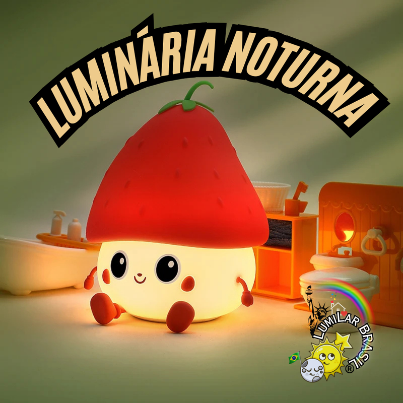 🍓Moranguinho Exclusivo de Silicone - Sensível ao Toque. - Recarregável Tipo C.🔋