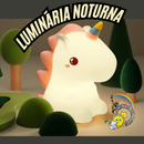 🦄 Unicórnio Camaleão 7 Cores - 3 Níveis de Brilho - Sensível ao Toque - Recarregável Tipo C.🔋