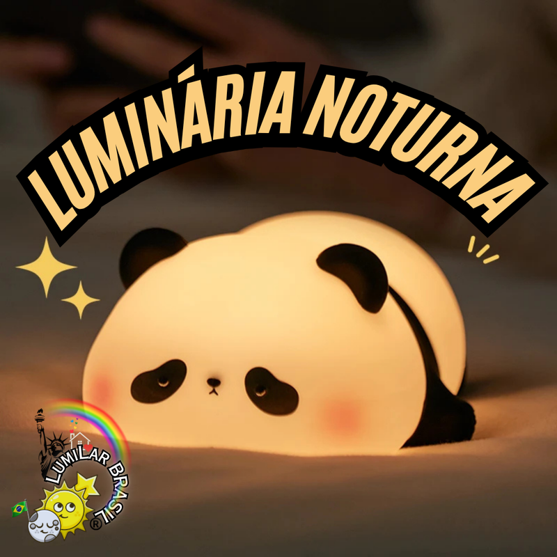 🐼Pandinha de LED Sensível ao Toque - Recarregável Tipo C.🔋